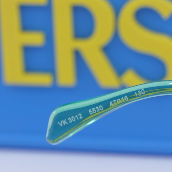 Versace Kids VK3012 5530 Round Eyeglasses 47mm - Gradient Orange Green - Picture 4 of 10